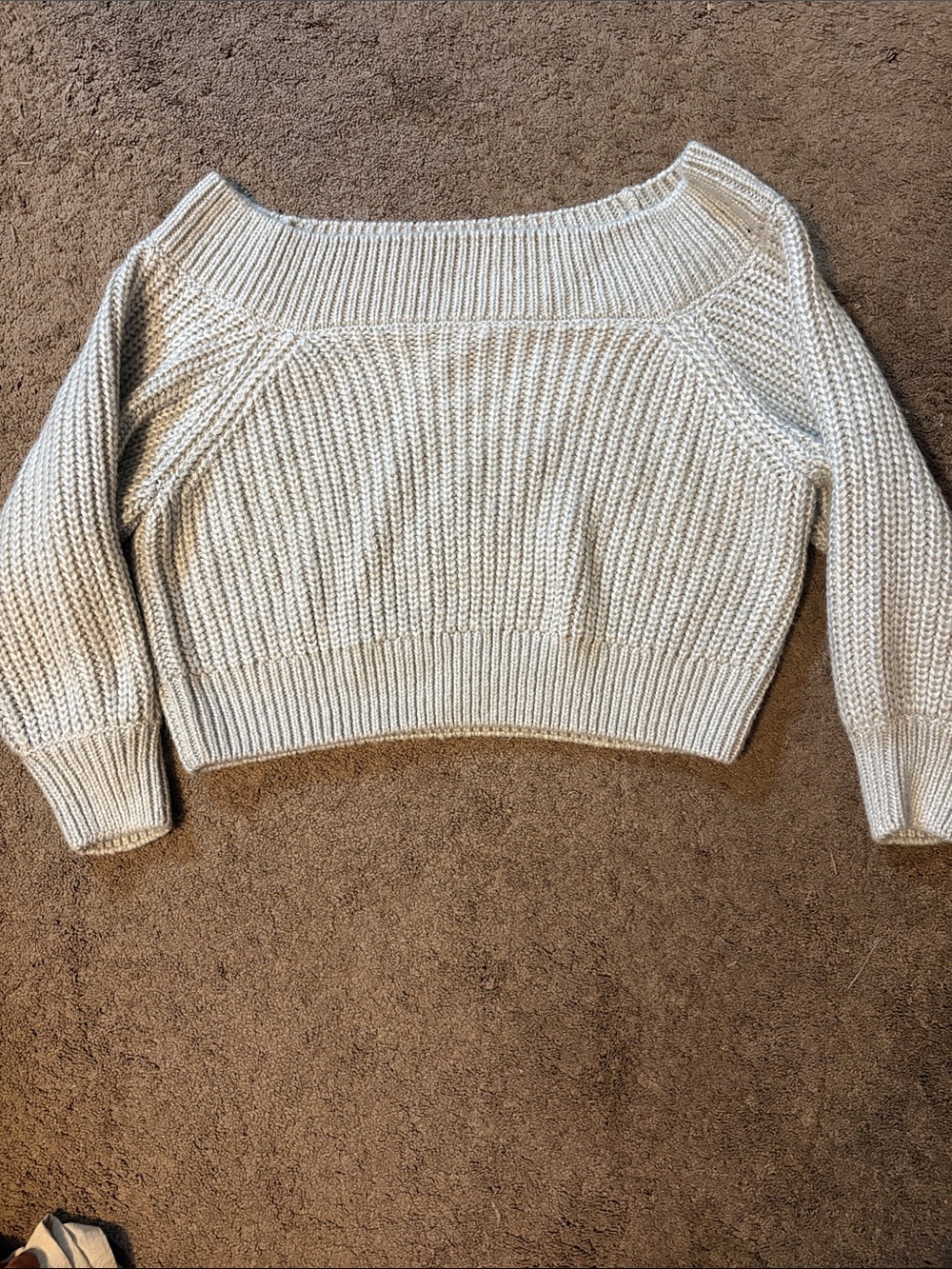 Chunky Knit Off the Shoulder Sweater